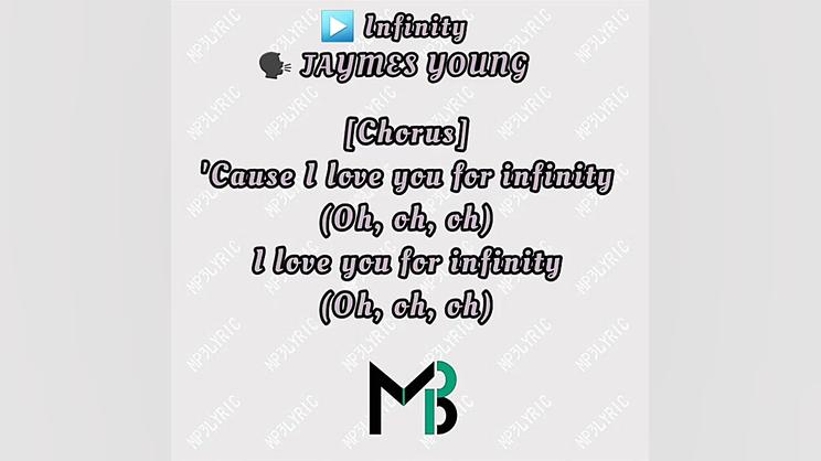 Infinity - JAYMES YOUNG زمان180ثانیه