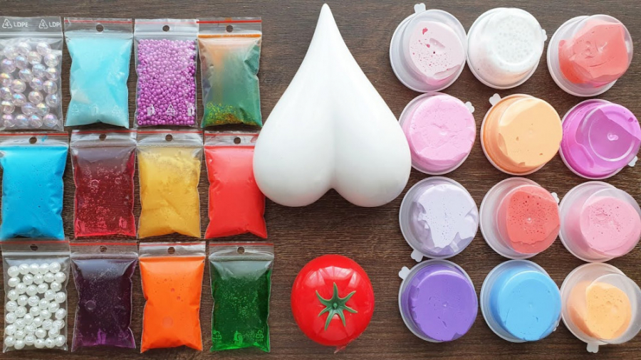 مخلوط اسلایم  بازی با اسلایمها...