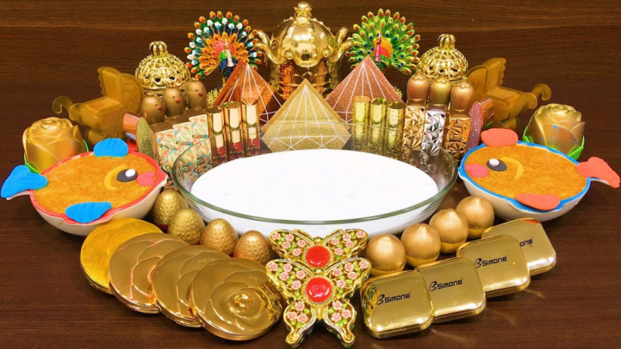 اسلایم میکاپ  تم طلایی