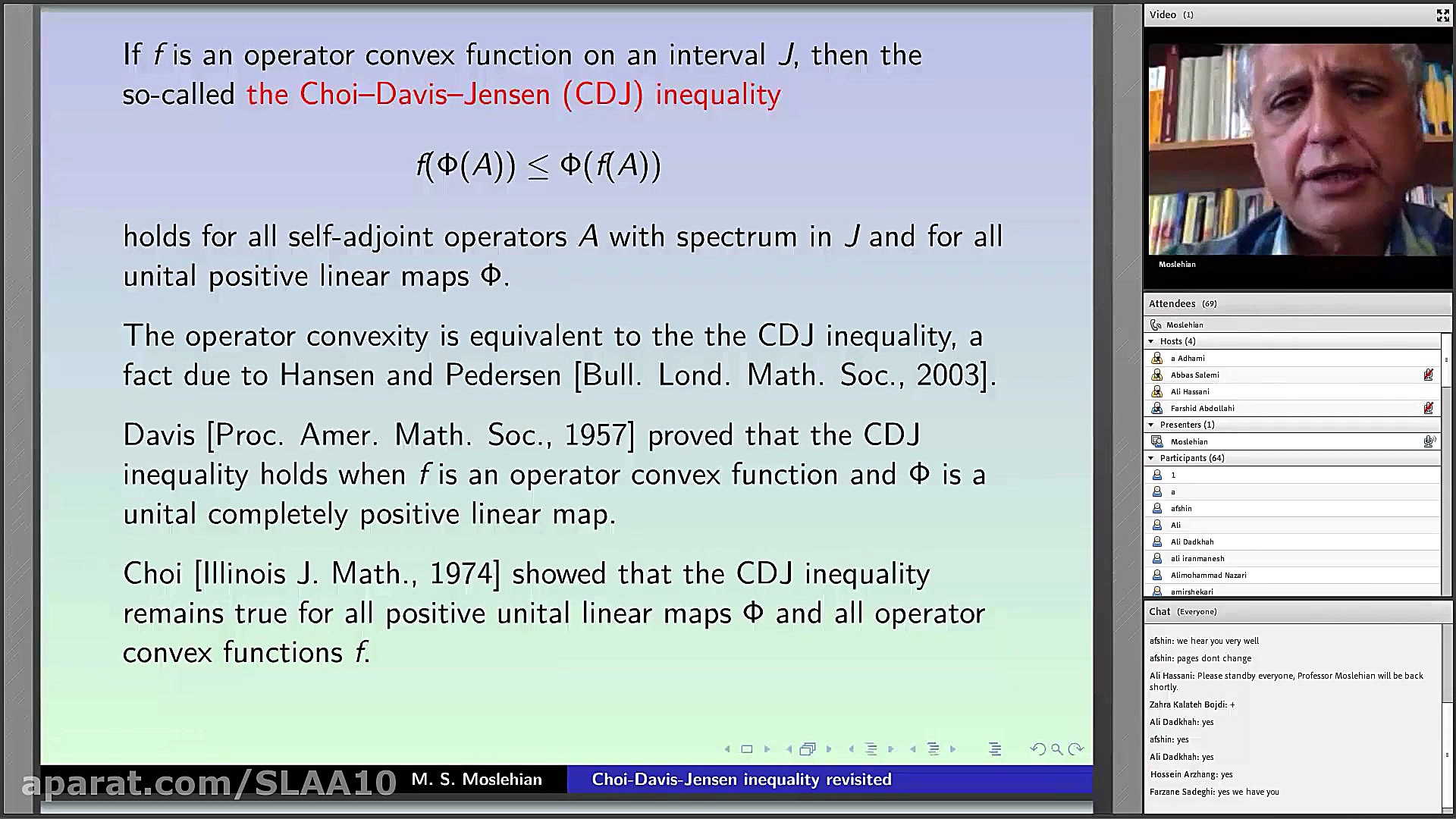 دهمین سمینار جبرخطی و کاربردها...