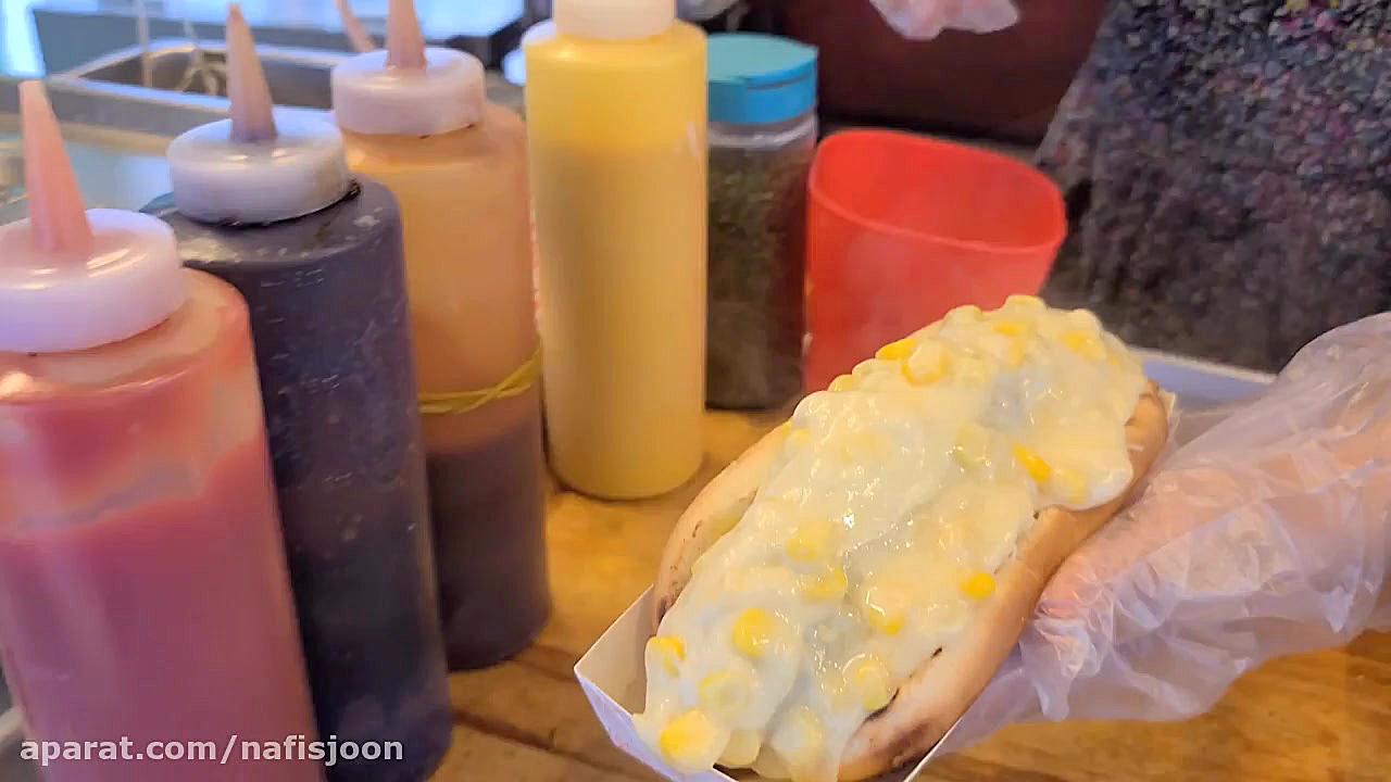 هات داگ پنیر موتزارلا سوسیس کب...