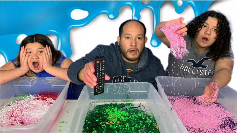 چالش اسلایمی مری و ایزی و بابا