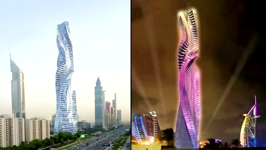 برج متحرک در دبی