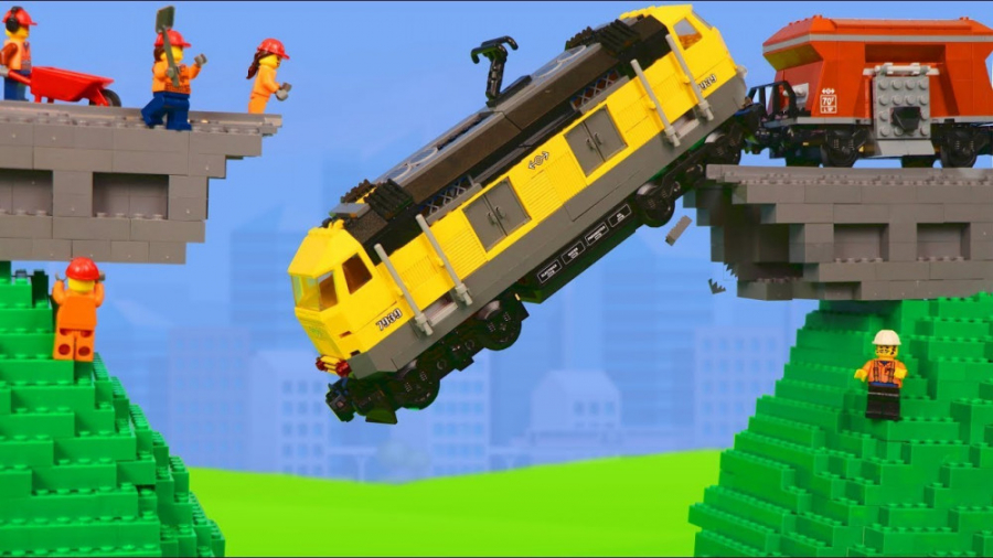 لگو کارتون ماشینهای ساخت تونل...