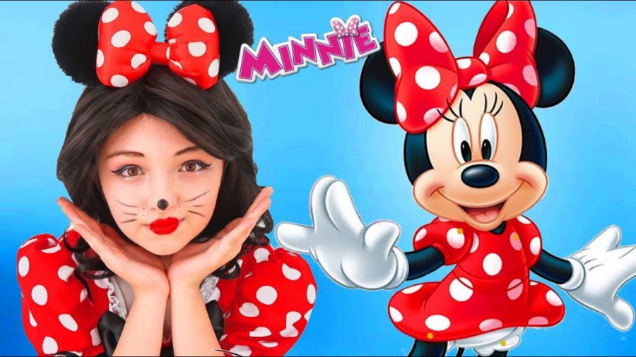 میکاپ و لباس به سبک مینی موس
