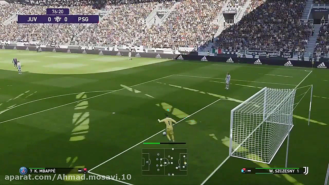 بخشی از گیم پلی بازی PES 2021