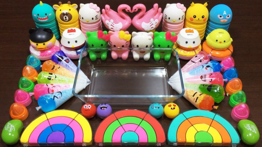 مجموعه اسلایمهای رنگی و مخلوط...