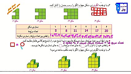 ریاضی پایه ششم، حل تمرین های ص...