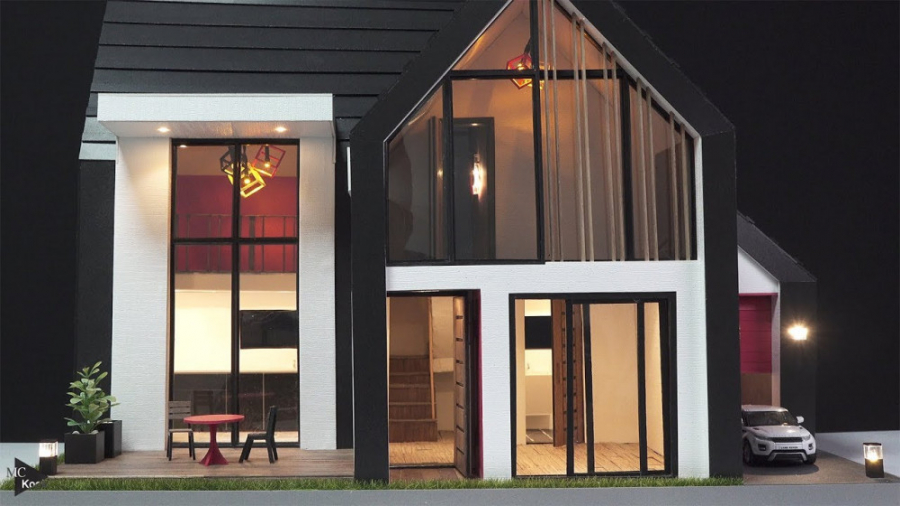 مراحل ساختن خانه مدل مینیاتوری