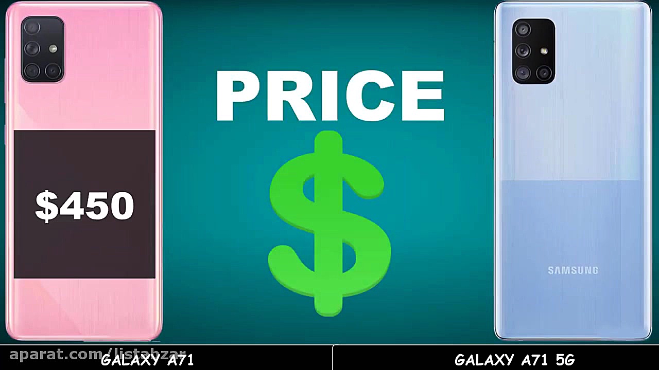 مقایسه گوشی سامسونگ گلکسی A71...