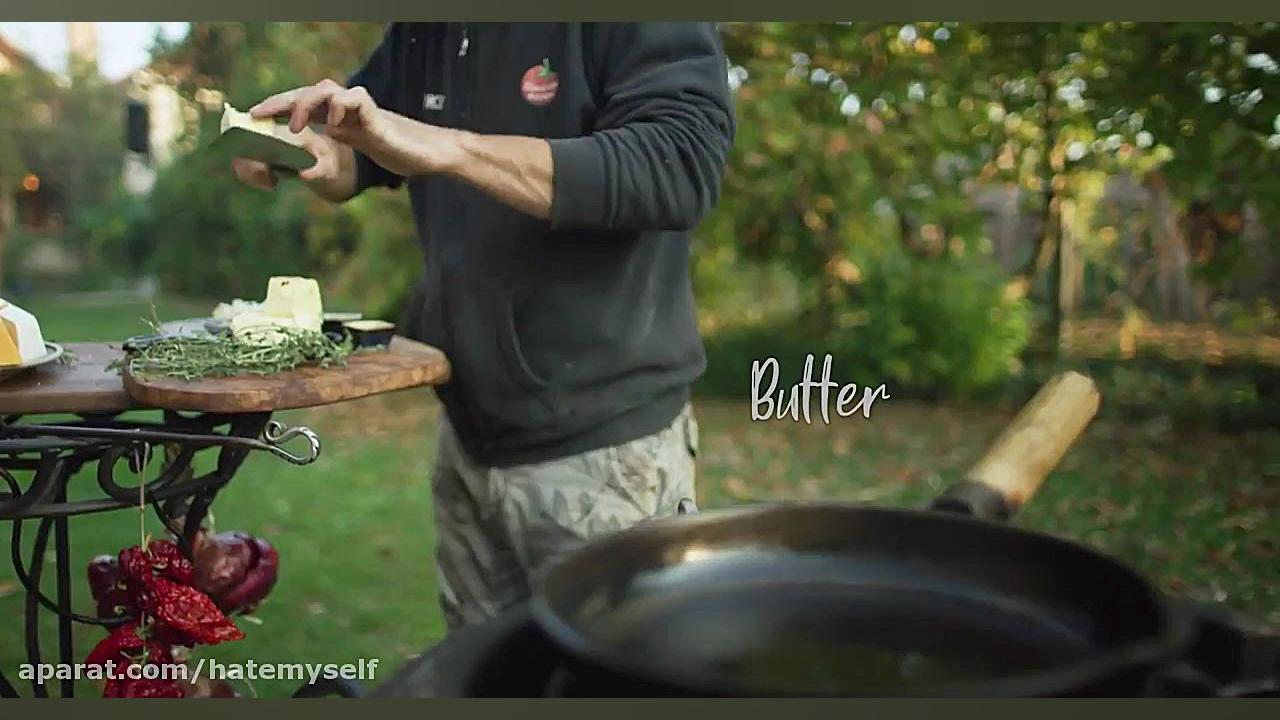 بهترین سیب زمینی کبابی با پنیر