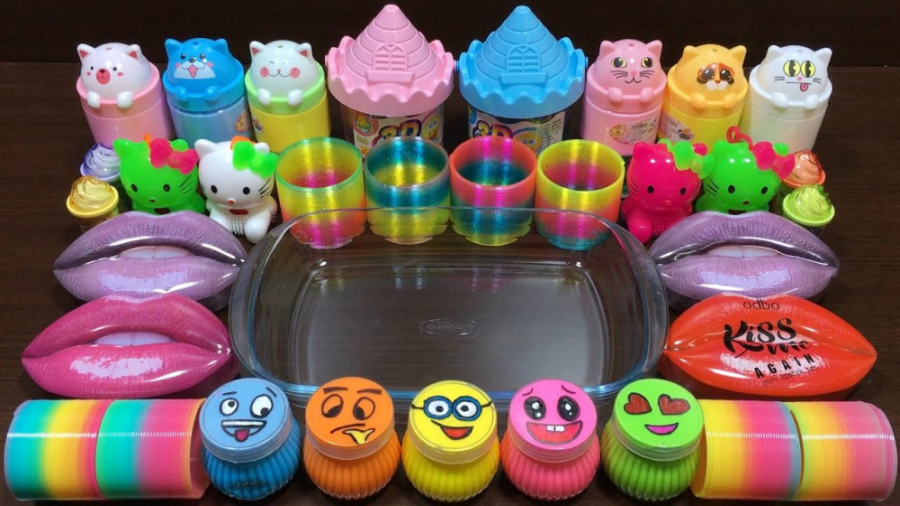 کالکشن اسلایمهای رنگی  مخلوط ا...