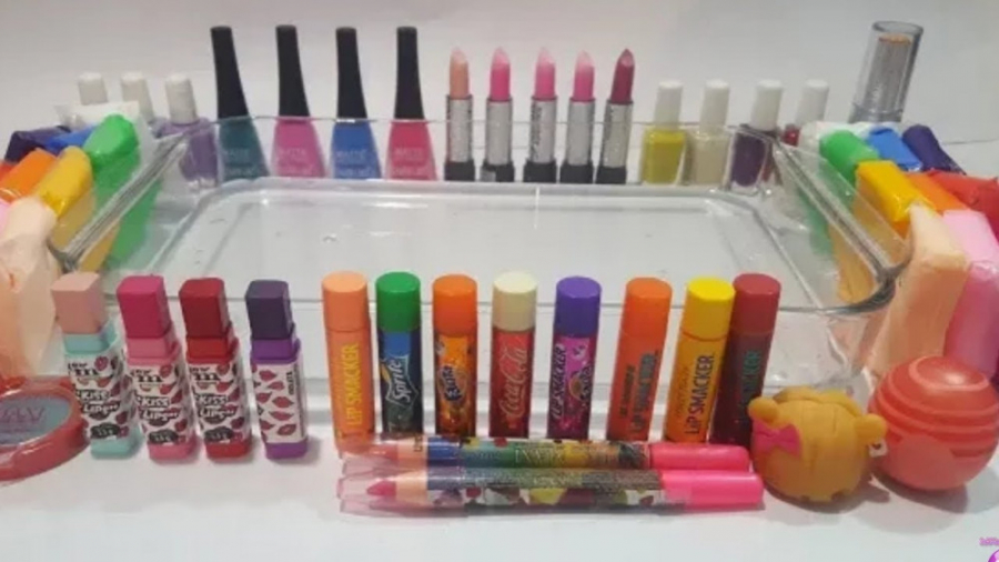 مخلوط اسلایم های شفاف ، رنگی و...