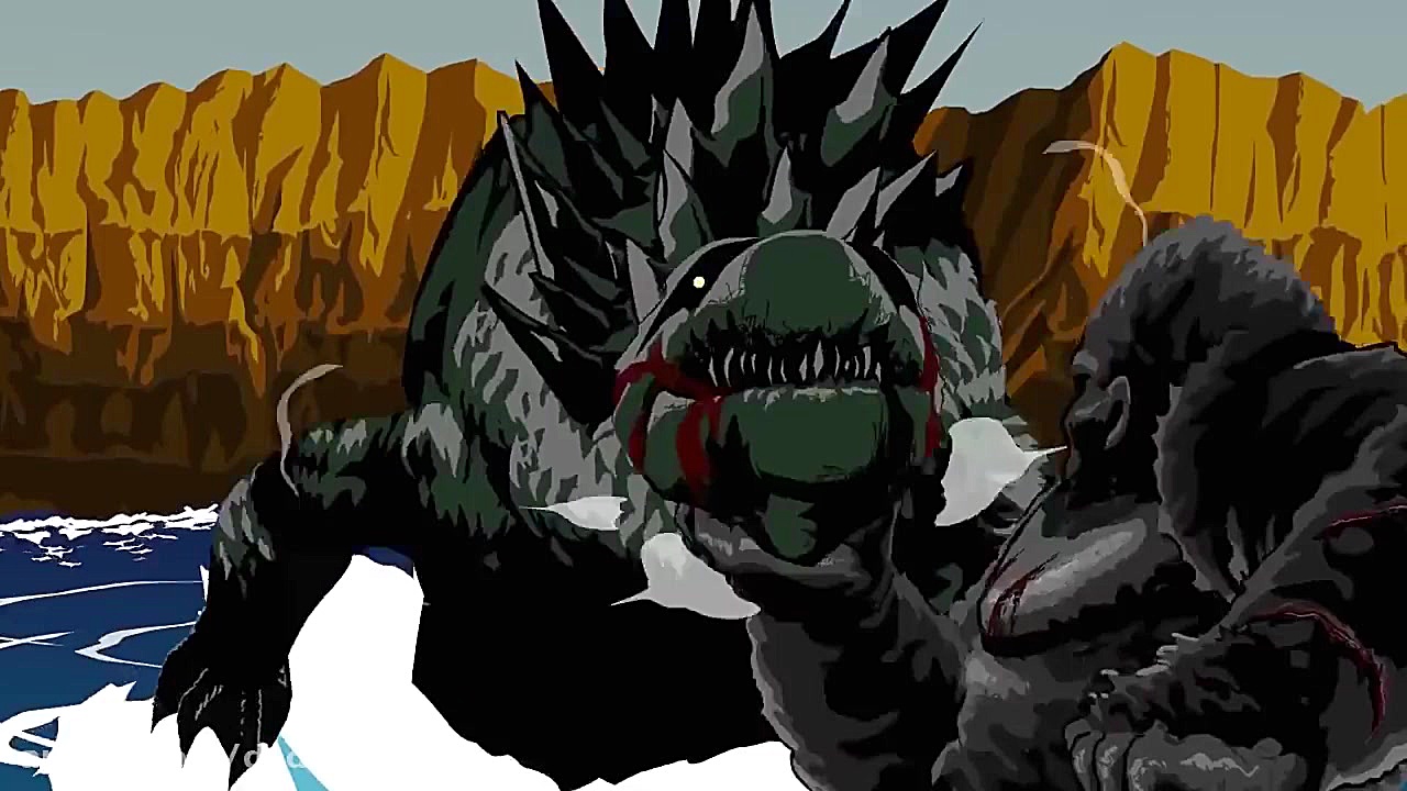 انیمیشن نبرد کینگ کونگ با گوزی...