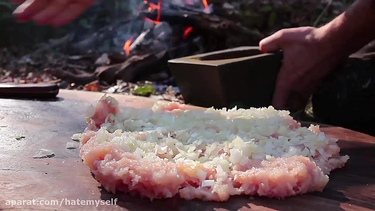 بهترین کباب مرغ در جنگل