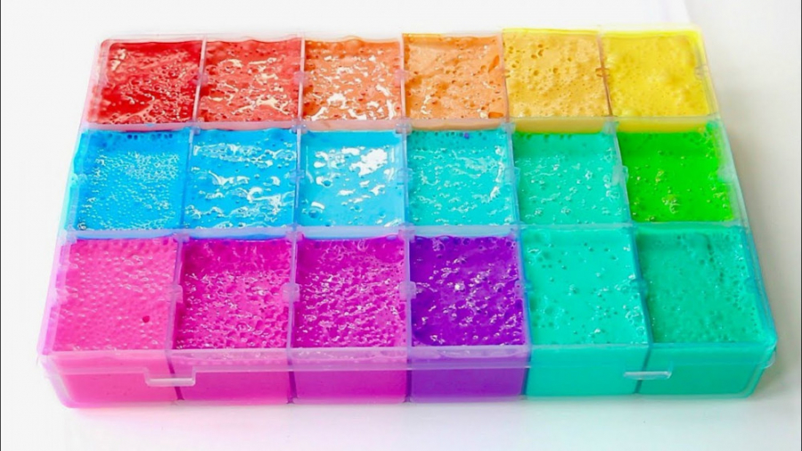 مجموعه ای از مخلوط کردن اسلایم...