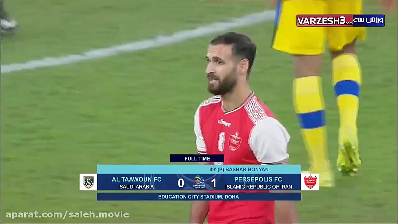 خلاصه بازی پرسپولیس و التعاون...