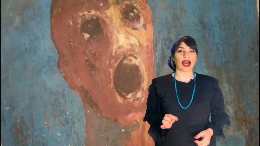 تابلوی خون آلودی که توسط روح ی...