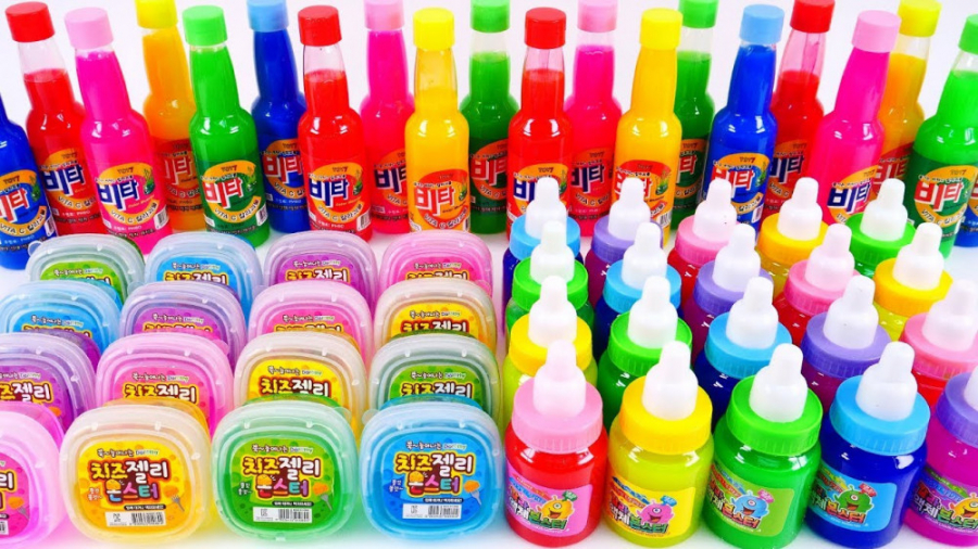 بازی با اسلایمهای رنگی و ژله ا...