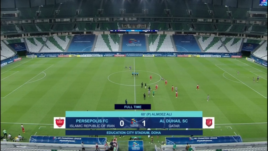 خلاصه بازی پرسپولیس صفر  الدحی...