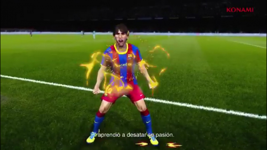 لیونل مسی در تبلیغات بازی pes...