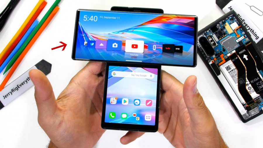 کالبدشکافی گوشی الجی وینگ و کش...