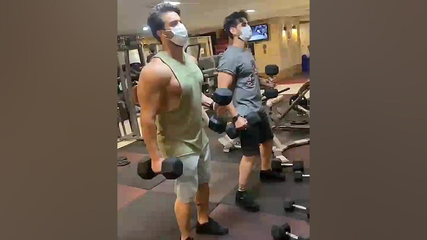 ورزش کردن امیر آرمان برای فیلم...