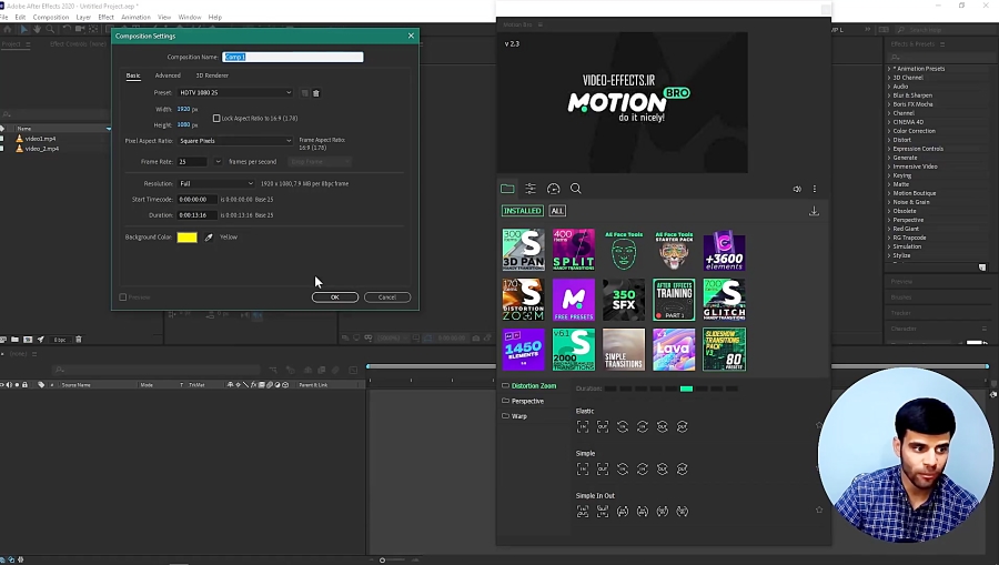 دانلود و نصب اسکریپت motion bro 2.3.4 به روی افترافکت
