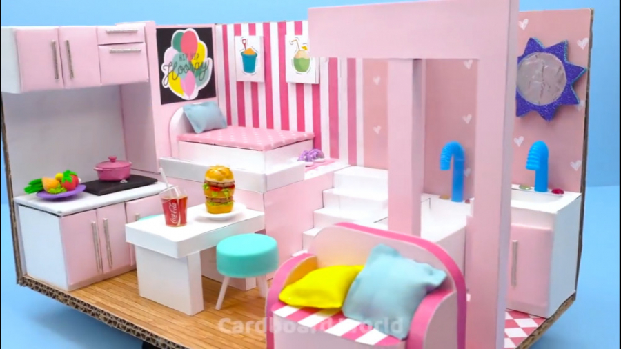 آموزش کاردستی  ساخت خانه مینیا...