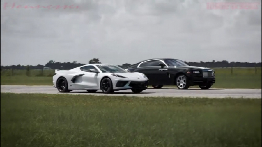 رقابت عجیب شورولت کوروت و رولز...