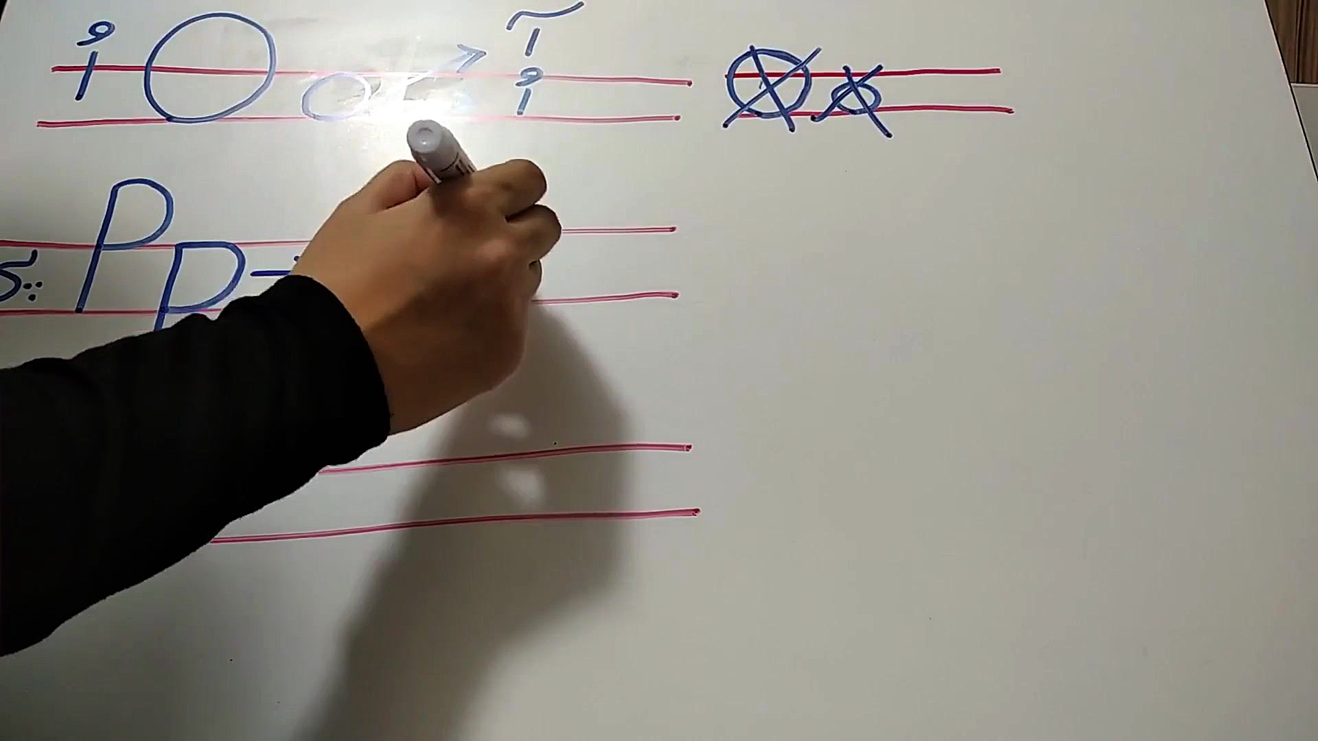 تدریس حروف انگلیسی o , p , q