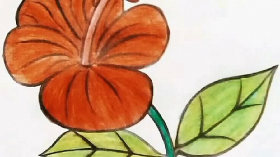 اموزش یک گل خیلی زیبا با عدد 7...