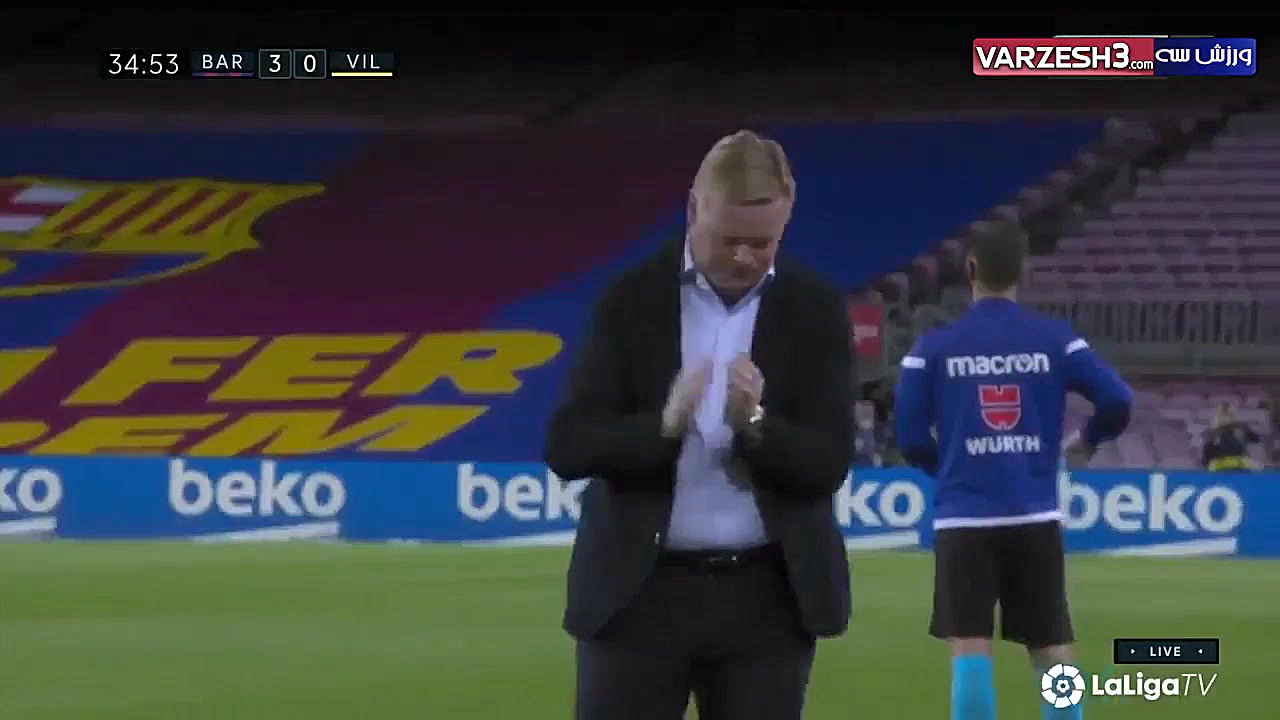 خلاصه بازی بارسلونا 4  ویارئال...