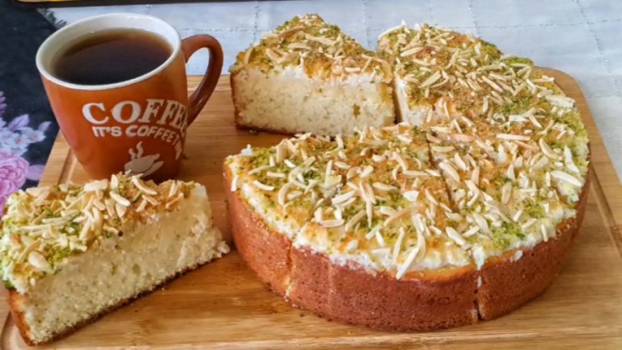 طرز تهیه کیک مکرون نارگیلی ناز...