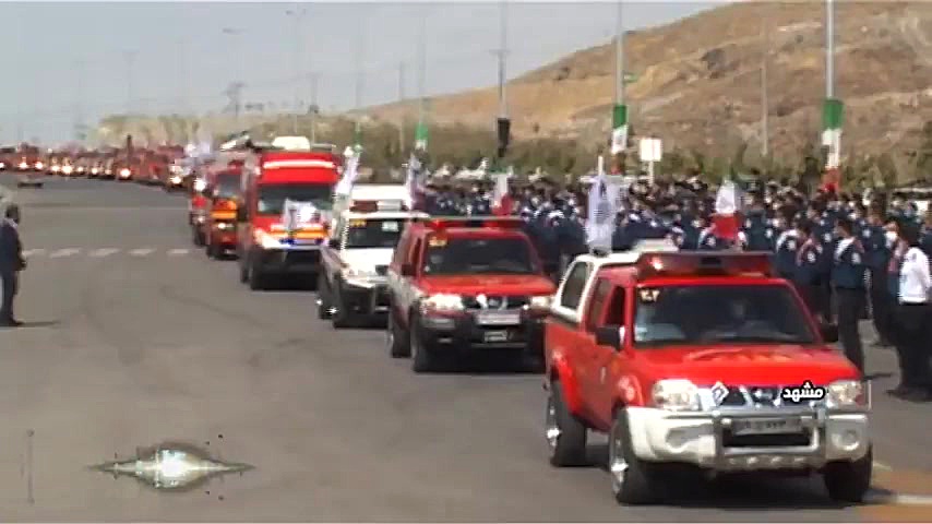 رژه آتش نشانی مشهد به مناسبت ر...