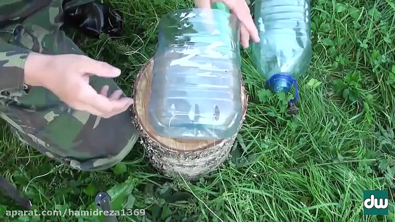 ساخت تله ماهیگیری با بطری آب