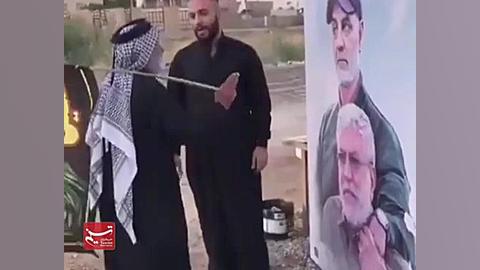 ابراز ارادت زائران اربعین به ت...