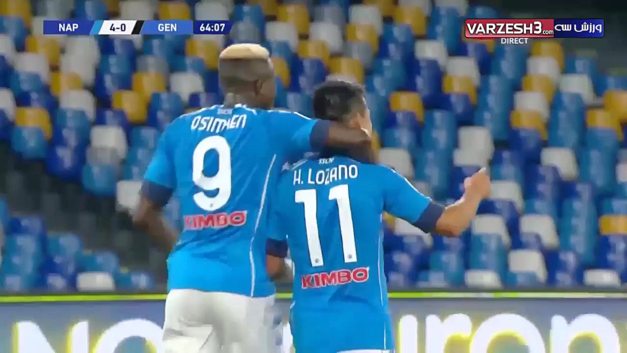 خلاصه بازی ناپولی  جنوا در چار...