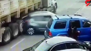 تصادف هولناک خودرو شاسی بلند