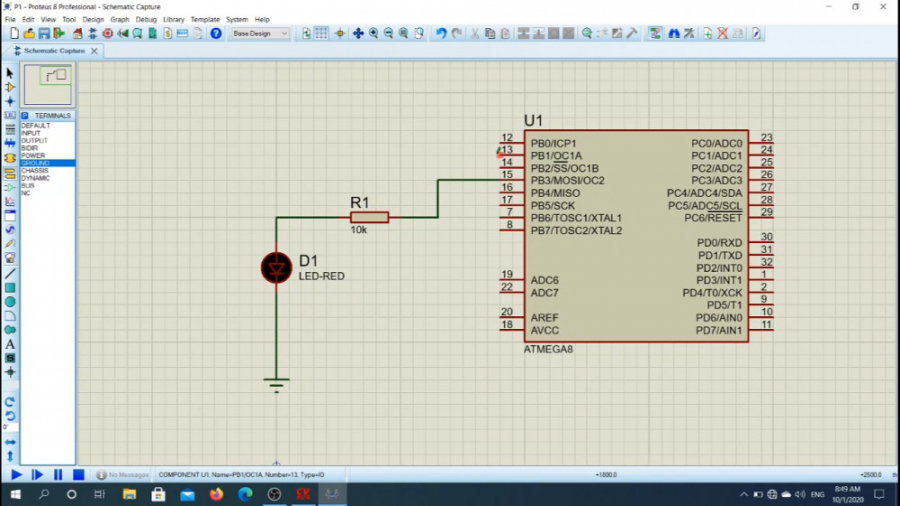 آموزش ATMEGA8  قسمت اول  چراغ...