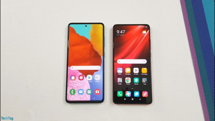 مقایسه دو گوشی گلکسی A51 و Mi...