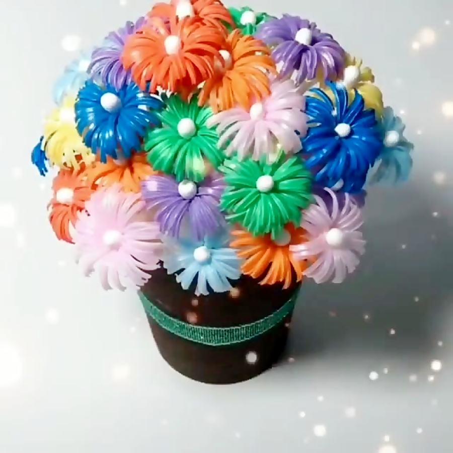 ساخت کاردستی  آموزش گل سازی  آ...