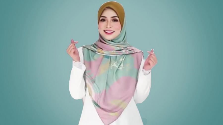 طرح روسری رنگی با ست لباس سفید...