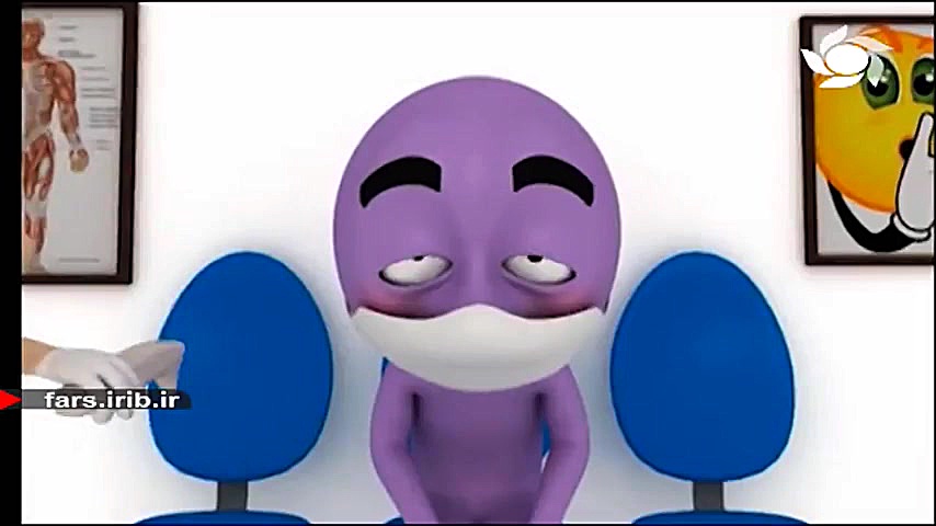 بیماری کویید 19 در یک انیمیشن...