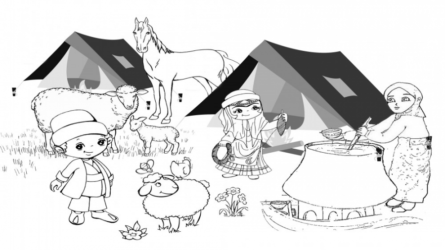 درس هفتم آموزش نقاشی(عشایر) قس...