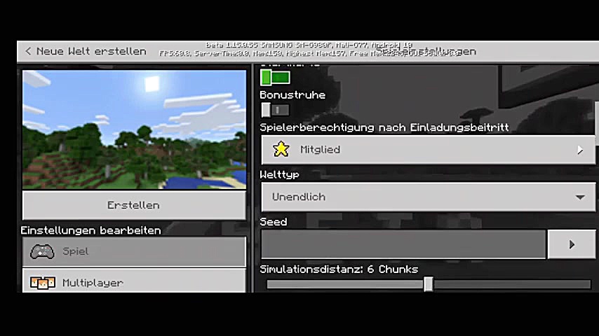 بررسی ماین کرافت در گوشی سامسو...