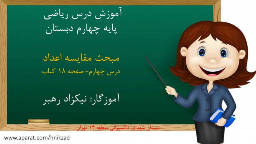 ریاضی فصل اول  مقایسه اعداد