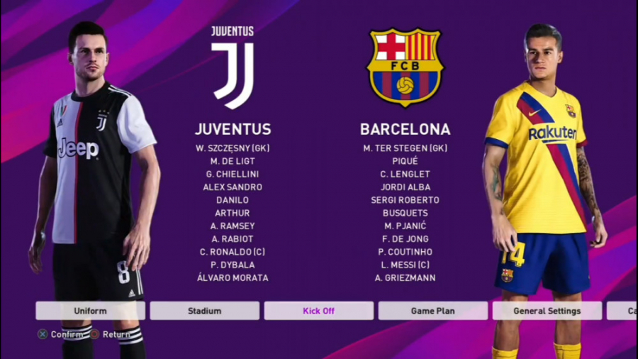 گیم پلی بازی PES 2020 یوونتوس...