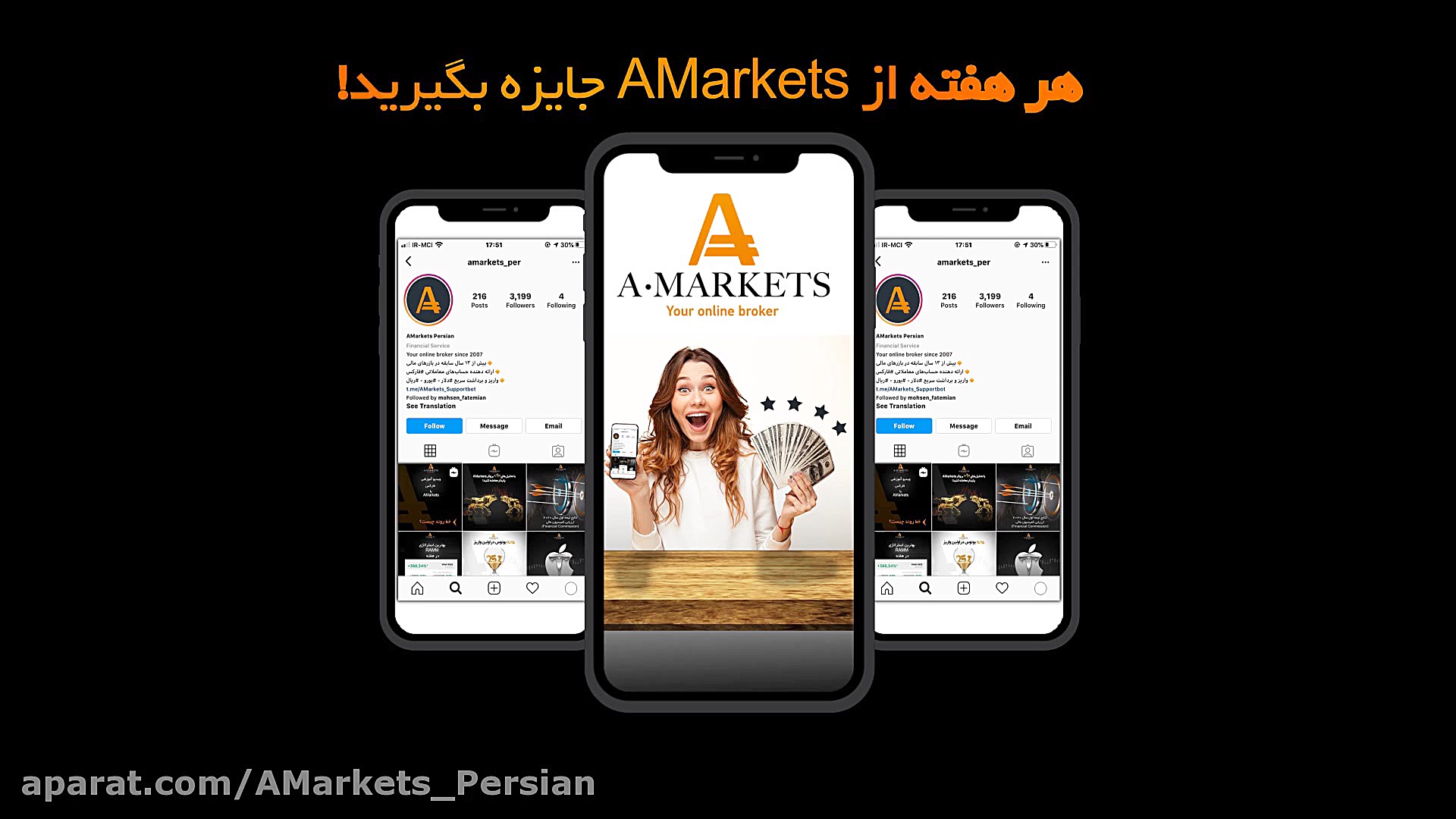 هر هفته از AMarkets جایزه بگیر...