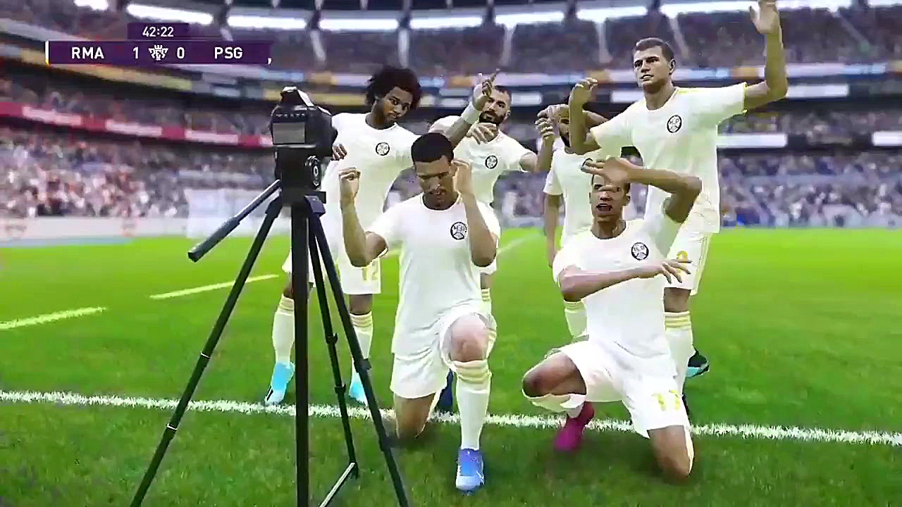 گیم پلی بازی PES 2020 رئال ماد...